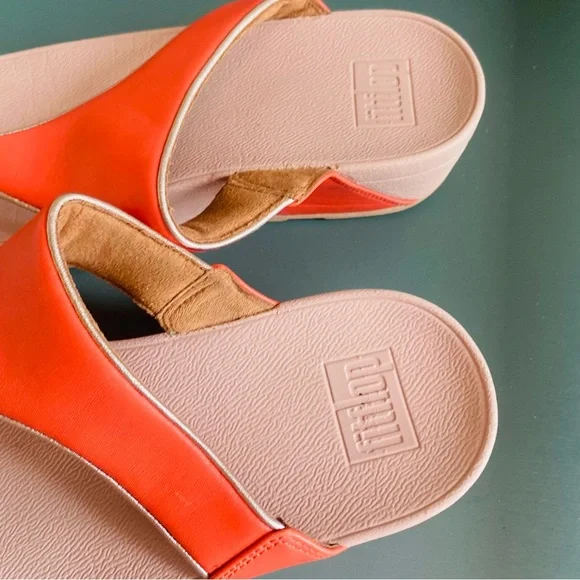 FITFLOP Lulu Pop Toe Post Sandal Emberglow - Picture 5 of 7